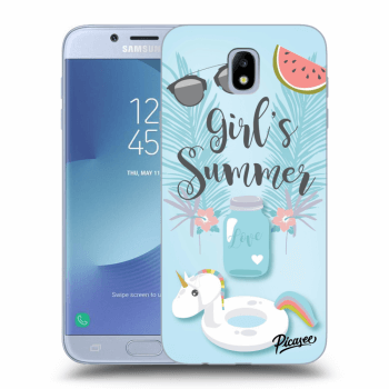 Picasee Samsung Galaxy J7 2017 J730F Hülle - Transparentes Silikon - Girls Summer