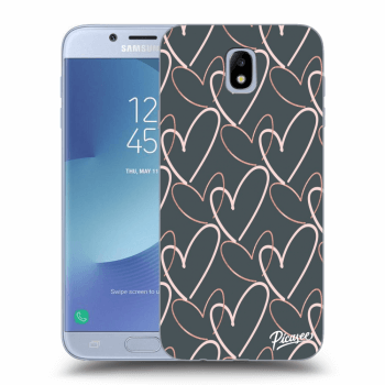 Picasee Samsung Galaxy J7 2017 J730F Hülle - Transparentes Silikon - Lots of love