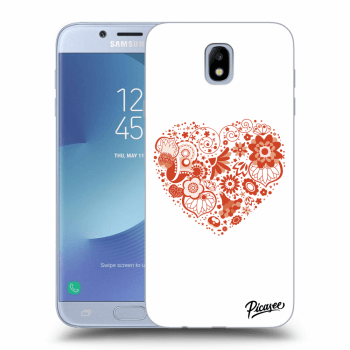 Picasee Samsung Galaxy J7 2017 J730F Hülle - Transparentes Silikon - Big heart