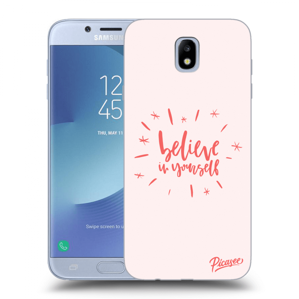 Picasee Samsung Galaxy J7 2017 J730F Hülle - Transparentes Silikon - Believe in yourself