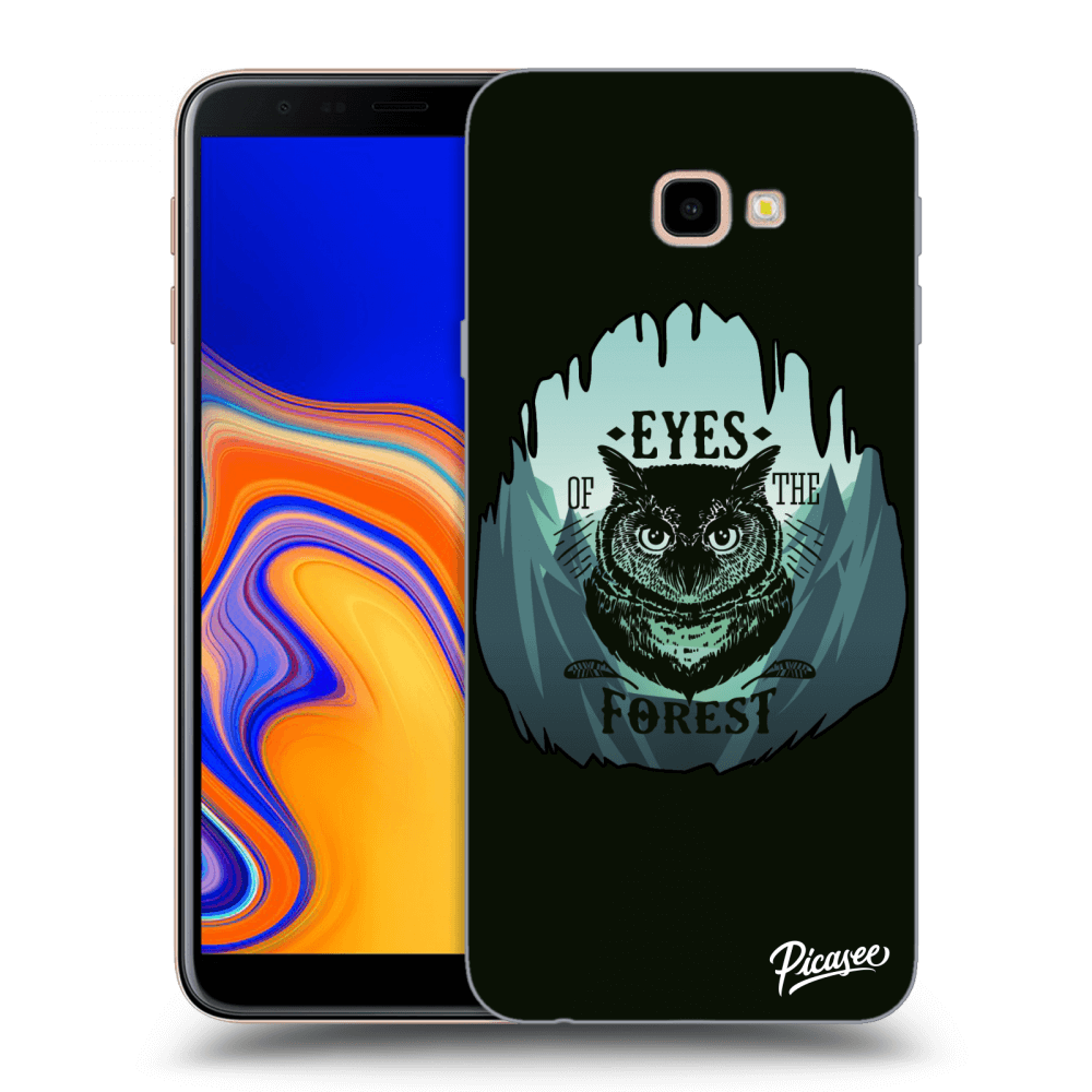 Picasee Samsung Galaxy J4+ J415F Hülle - Transparentes Silikon - Forest owl