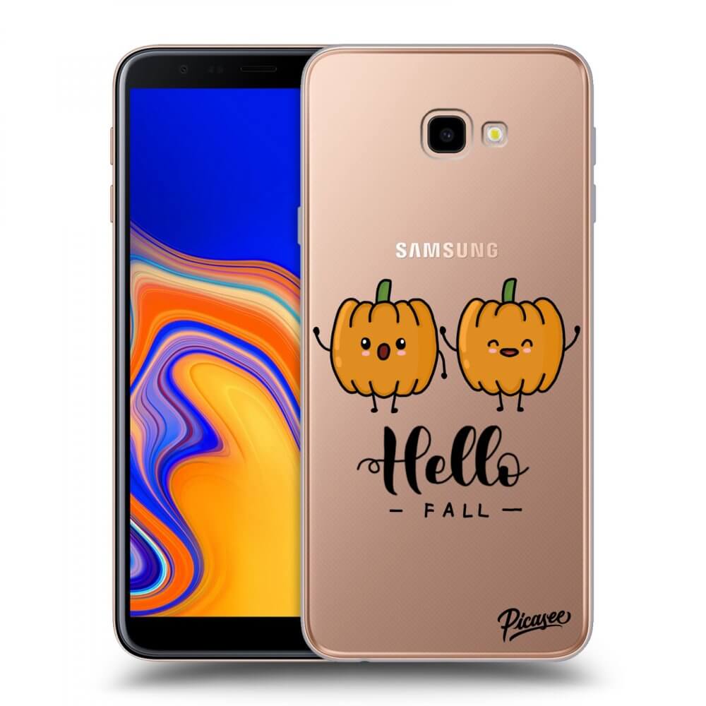 Picasee Samsung Galaxy J4+ J415F Hülle - Transparentes Silikon - Hallo Fall