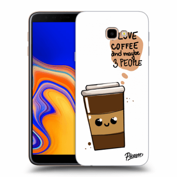 Picasee Samsung Galaxy J4+ J415F Hülle - Transparentes Silikon - Cute coffee