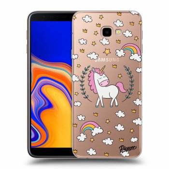 Picasee Samsung Galaxy J4+ J415F Hülle - Transparentes Silikon - Unicorn star heaven