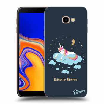 Picasee Samsung Galaxy J4+ J415F Hülle - Transparentes Silikon - Believe In Unicorns