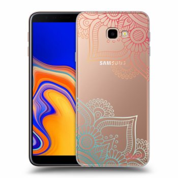 Picasee Samsung Galaxy J4+ J415F Hülle - Transparentes Silikon - Flowers pattern