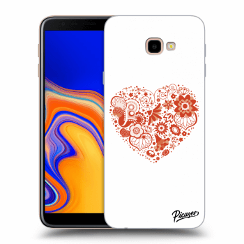 Picasee Samsung Galaxy J4+ J415F Hülle - Transparentes Silikon - Big heart