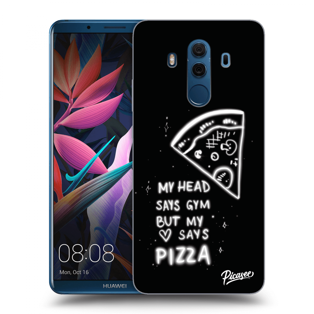Picasee Huawei Mate 10 Pro Hülle - Transparentes Silikon - Pizza