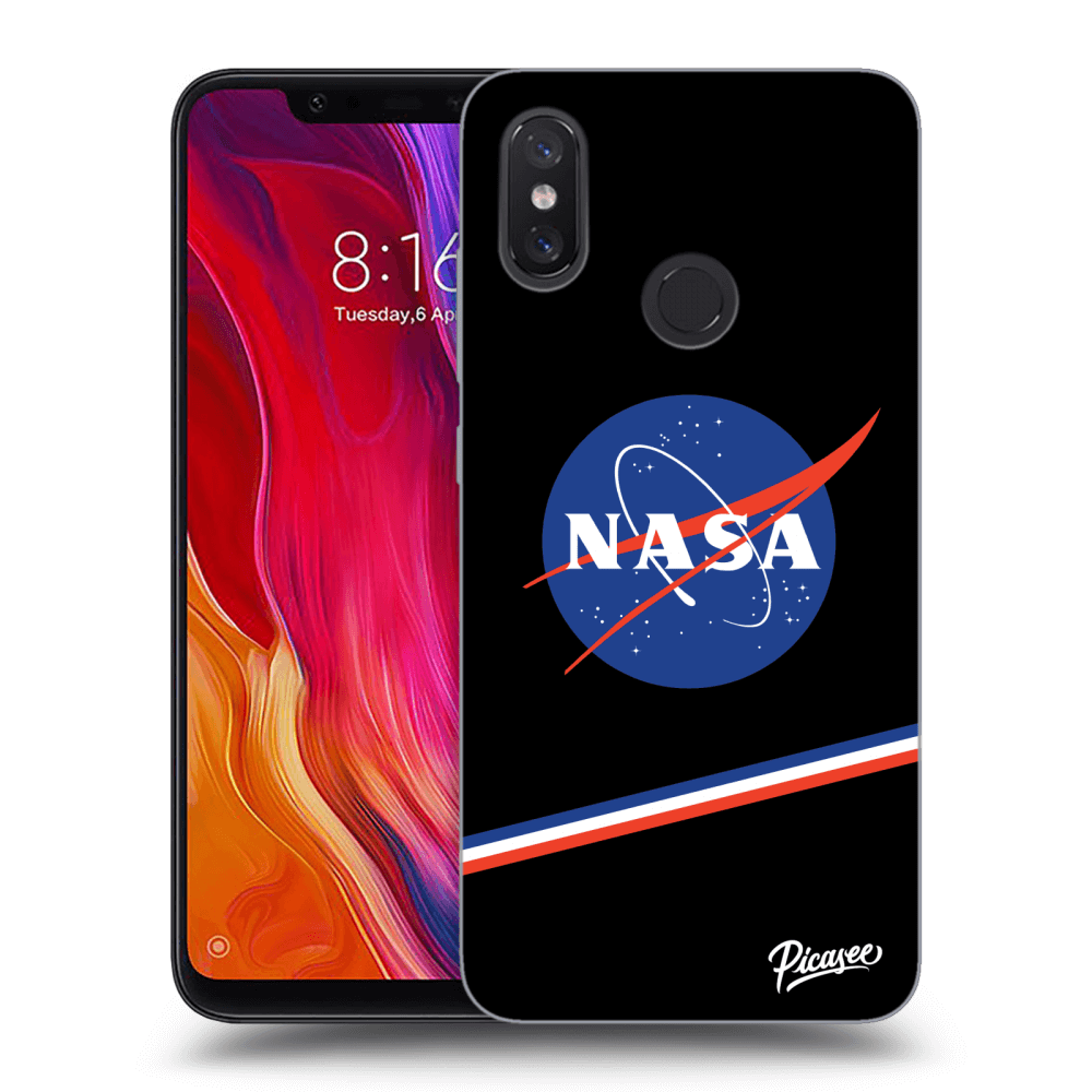 Picasee Xiaomi Mi 8 Hülle - Schwarzes Silikon - NASA Original