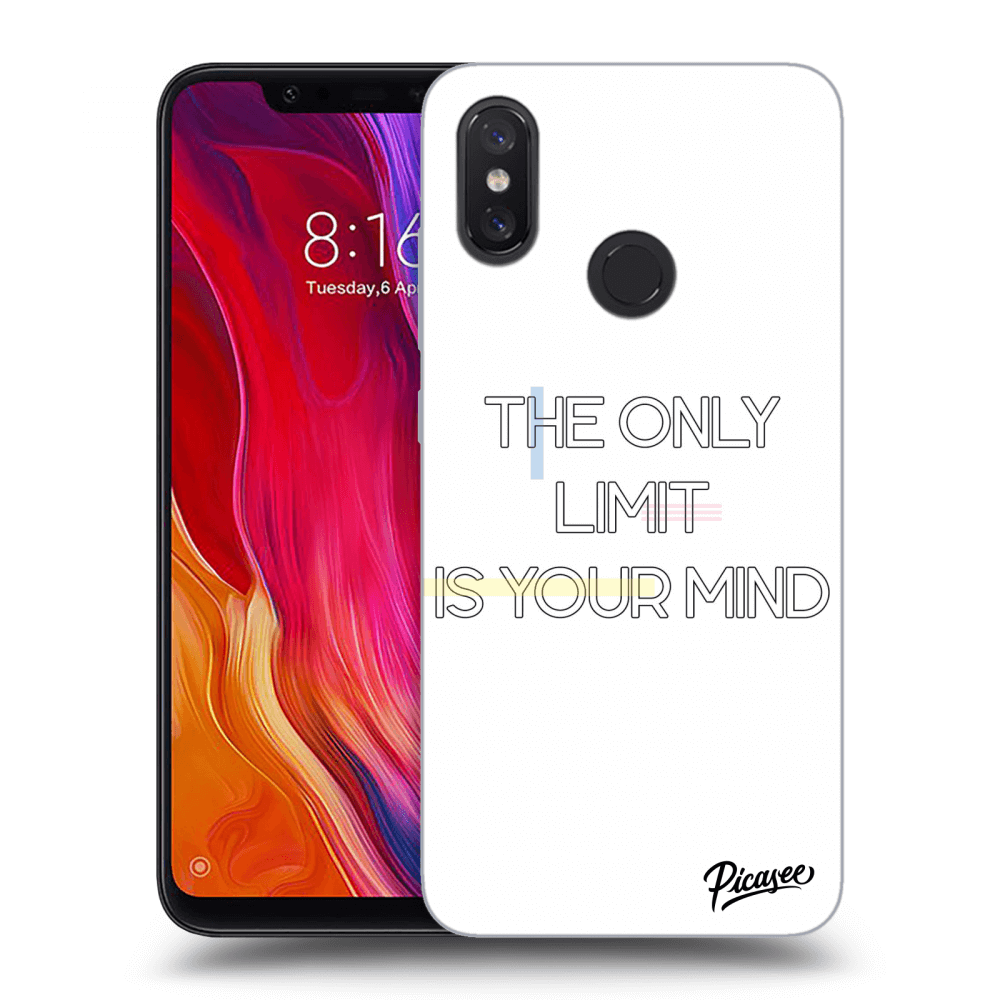 Picasee Xiaomi Mi 8 Hülle - Transparentes Silikon - The only limit is your mind