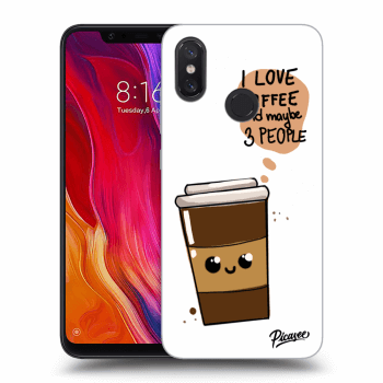 Picasee Xiaomi Mi 8 Hülle - Schwarzes Silikon - Cute coffee