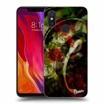 Picasee Xiaomi Mi 8 Hülle - Schwarzes Silikon - Roses color