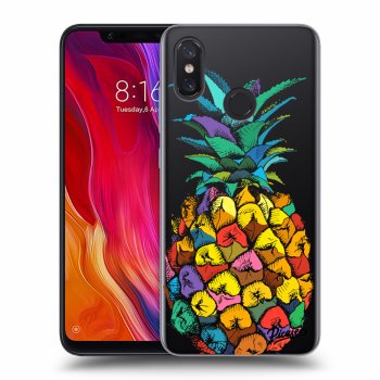 Picasee Xiaomi Mi 8 Hülle - Transparentes Silikon - Pineapple