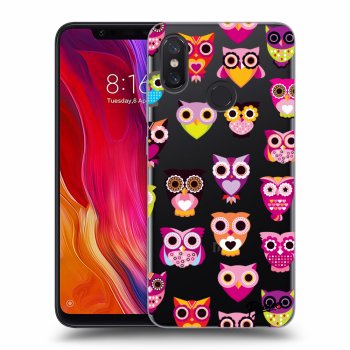 Picasee Xiaomi Mi 8 Hülle - Transparentes Silikon - Owls