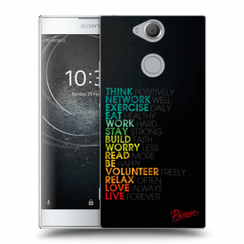 Picasee Sony Xperia XA2 Hülle - Transparentes Silikon - Motto life
