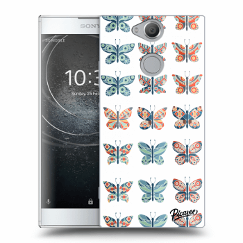 Picasee Sony Xperia XA2 Hülle - Transparentes Silikon - Butterflies