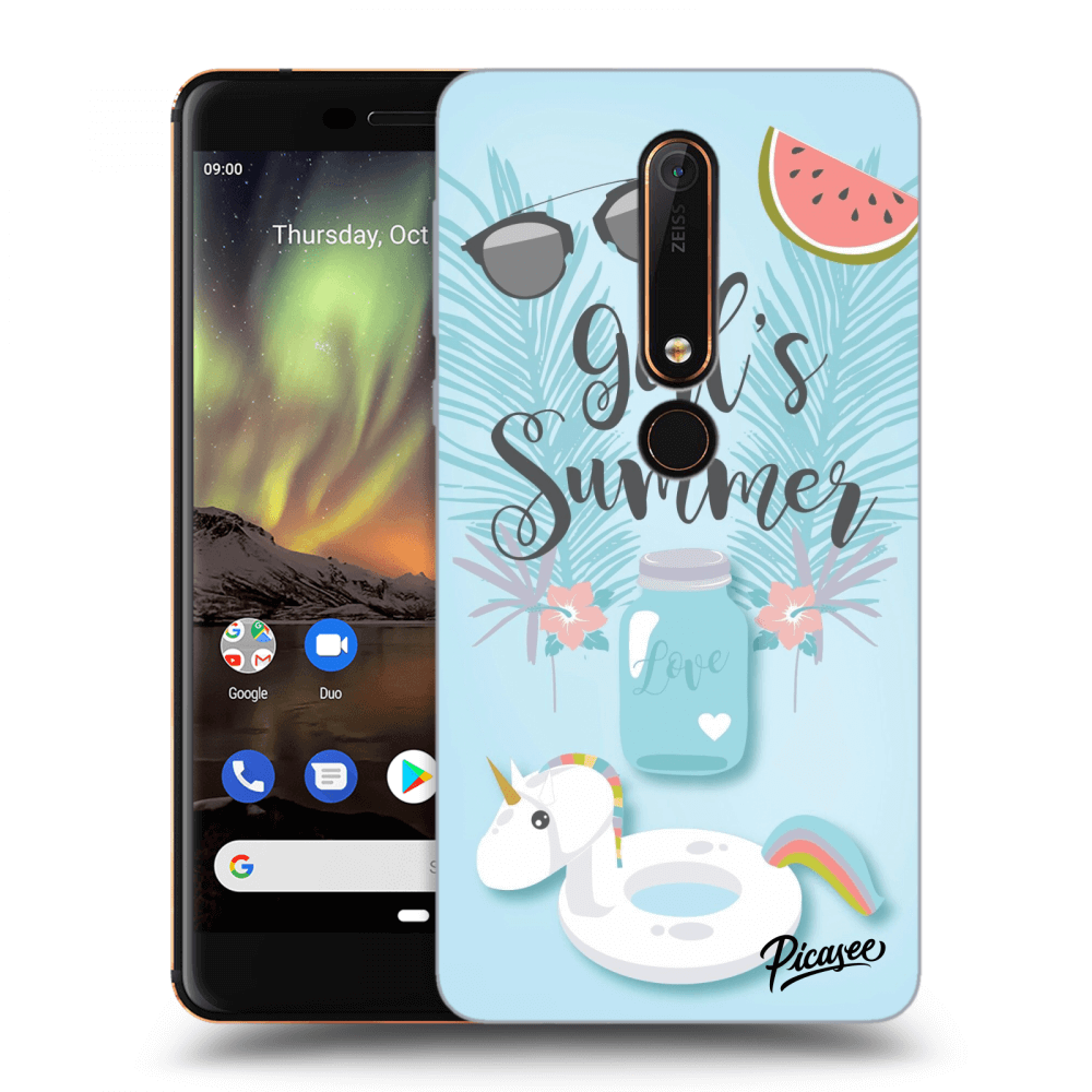 Picasee Nokia 6.1 Hülle - Transparentes Silikon - Girls Summer