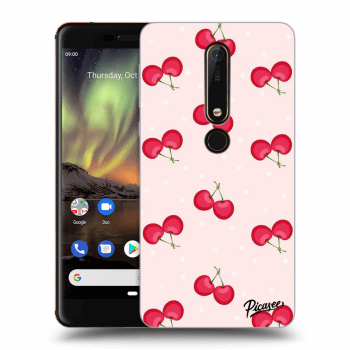 Picasee Nokia 6.1 Hülle - Transparentes Silikon - Cherries