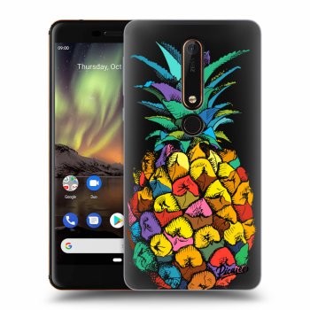 Picasee Nokia 6.1 Hülle - Transparentes Silikon - Pineapple