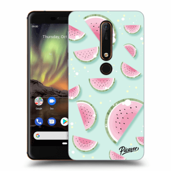 Picasee Nokia 6.1 Hülle - Transparentes Silikon - Watermelon 2