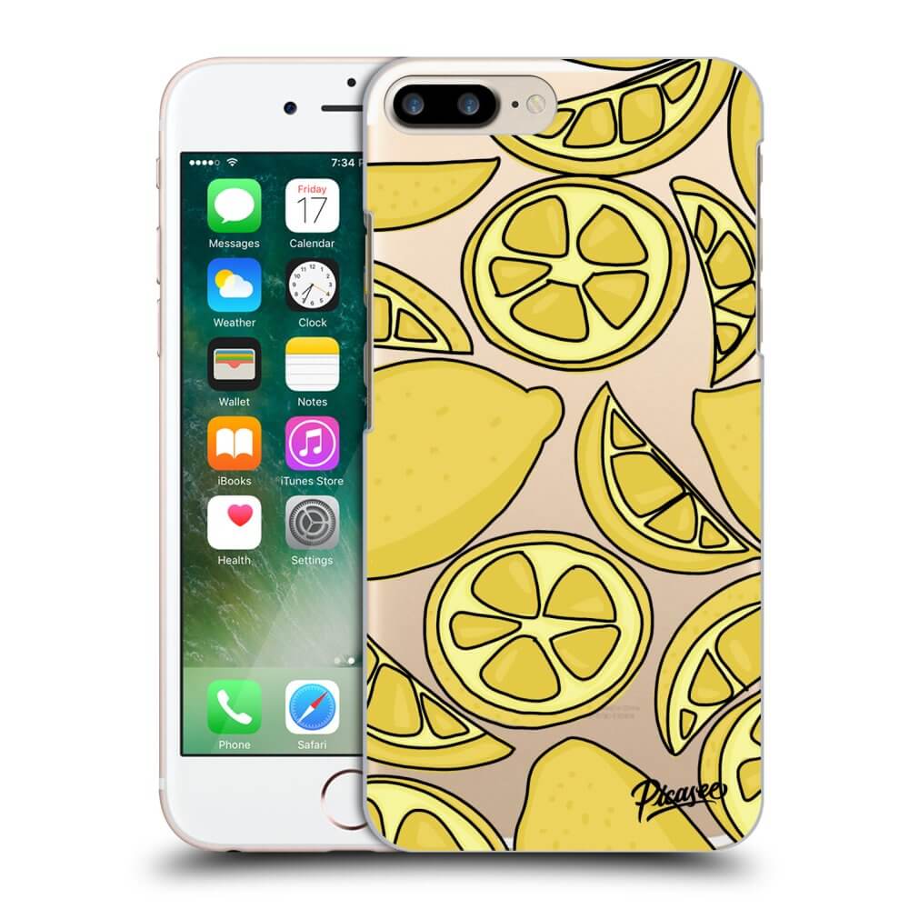 Picasee Apple iPhone 7 Plus Hülle - Transparentes Silikon - Lemon