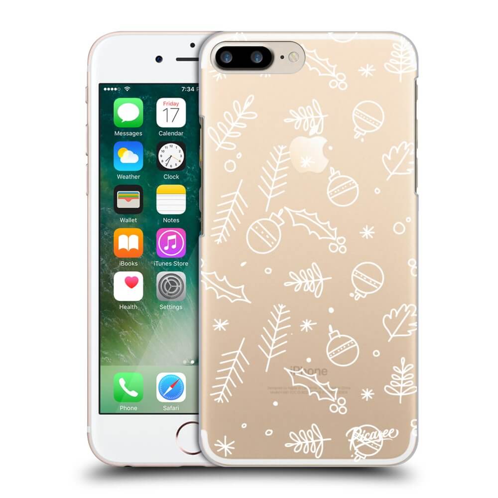 Picasee Apple iPhone 7 Plus Hülle - Transparentes Silikon - Mistletoe