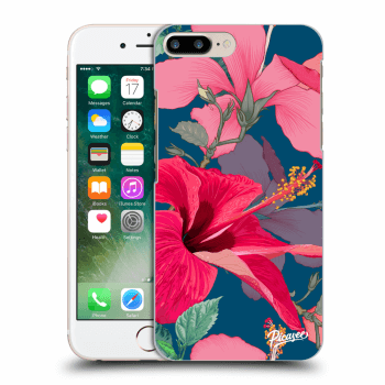 Picasee Apple iPhone 7 Plus Hülle - Transparentes Silikon - Hibiscus