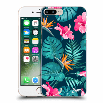 Hülle für Apple iPhone 7 Plus - Pink Monstera