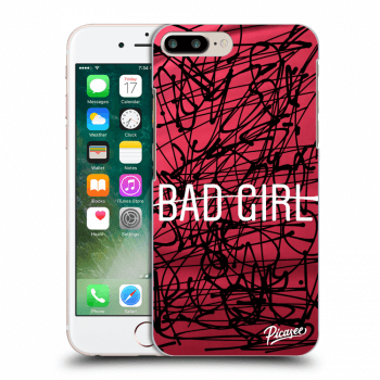 Picasee Apple iPhone 7 Plus Hülle - Transparentes Silikon - Bad girl