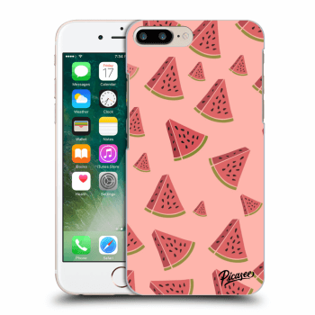 Picasee Apple iPhone 7 Plus Hülle - Schwarzes Silikon - Watermelon