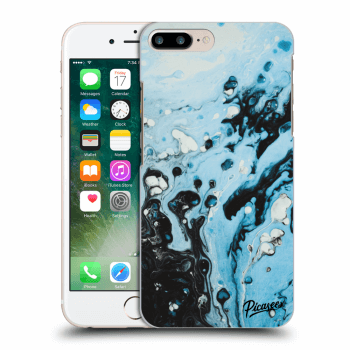 Picasee Apple iPhone 7 Plus Hülle - Transparentes Silikon - Organic blue