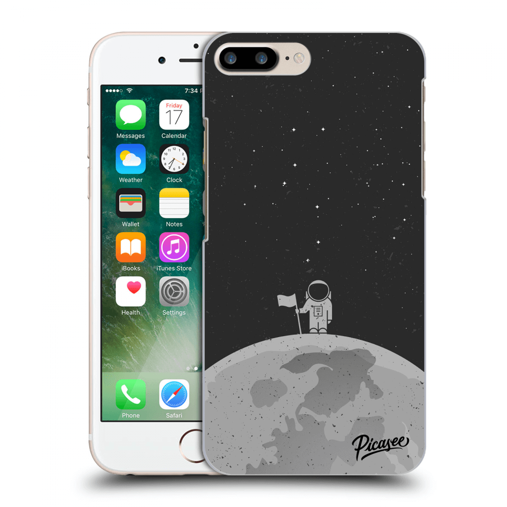 Picasee Apple iPhone 7 Plus Hülle - Transparentes Silikon - Astronaut