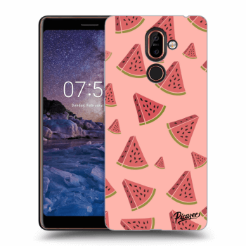 Picasee Nokia 7 Plus Hülle - Transparentes Silikon - Watermelon