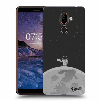Picasee Nokia 7 Plus Hülle - Transparentes Silikon - Astronaut
