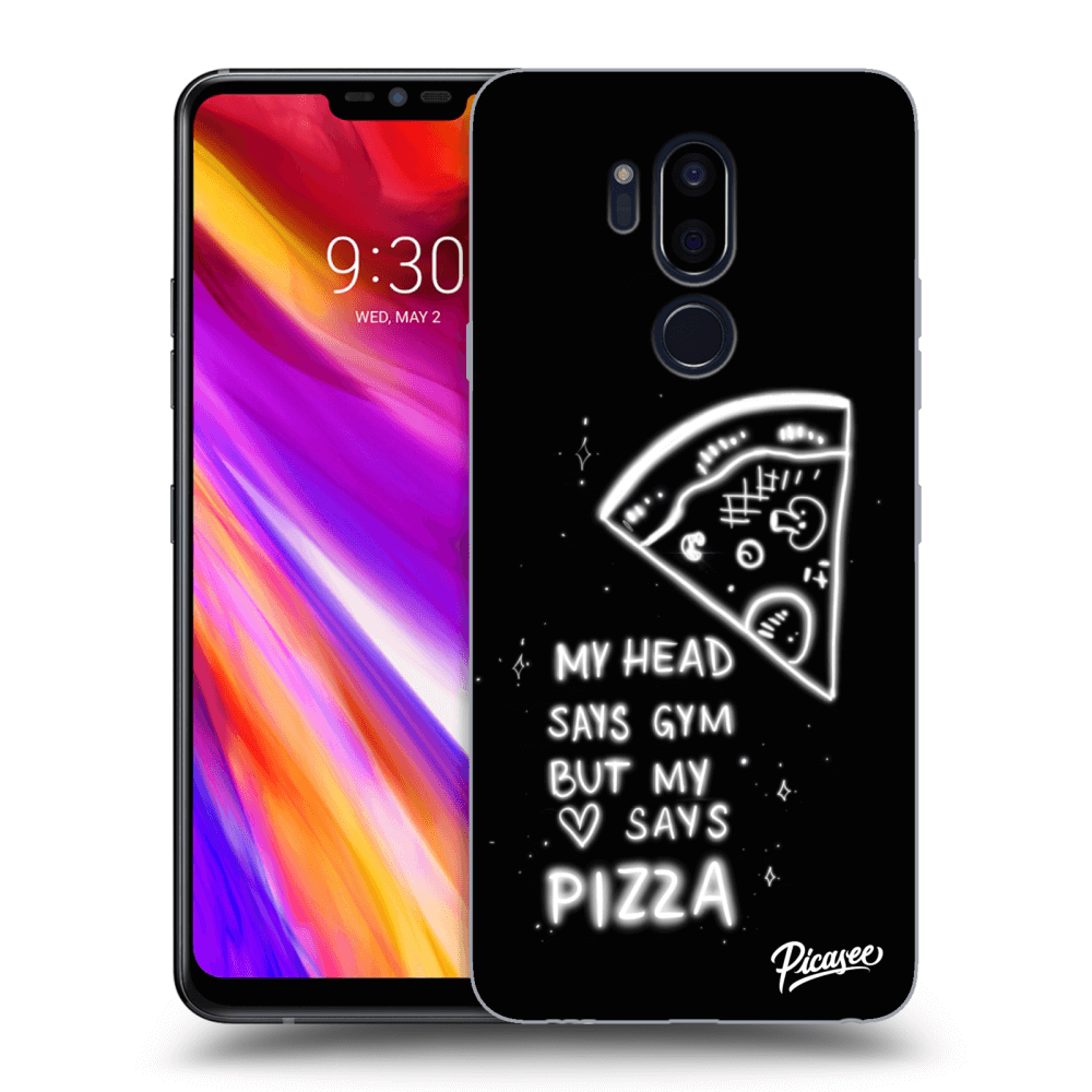 Picasee LG G7 ThinQ Hülle - Transparentes Silikon - Pizza