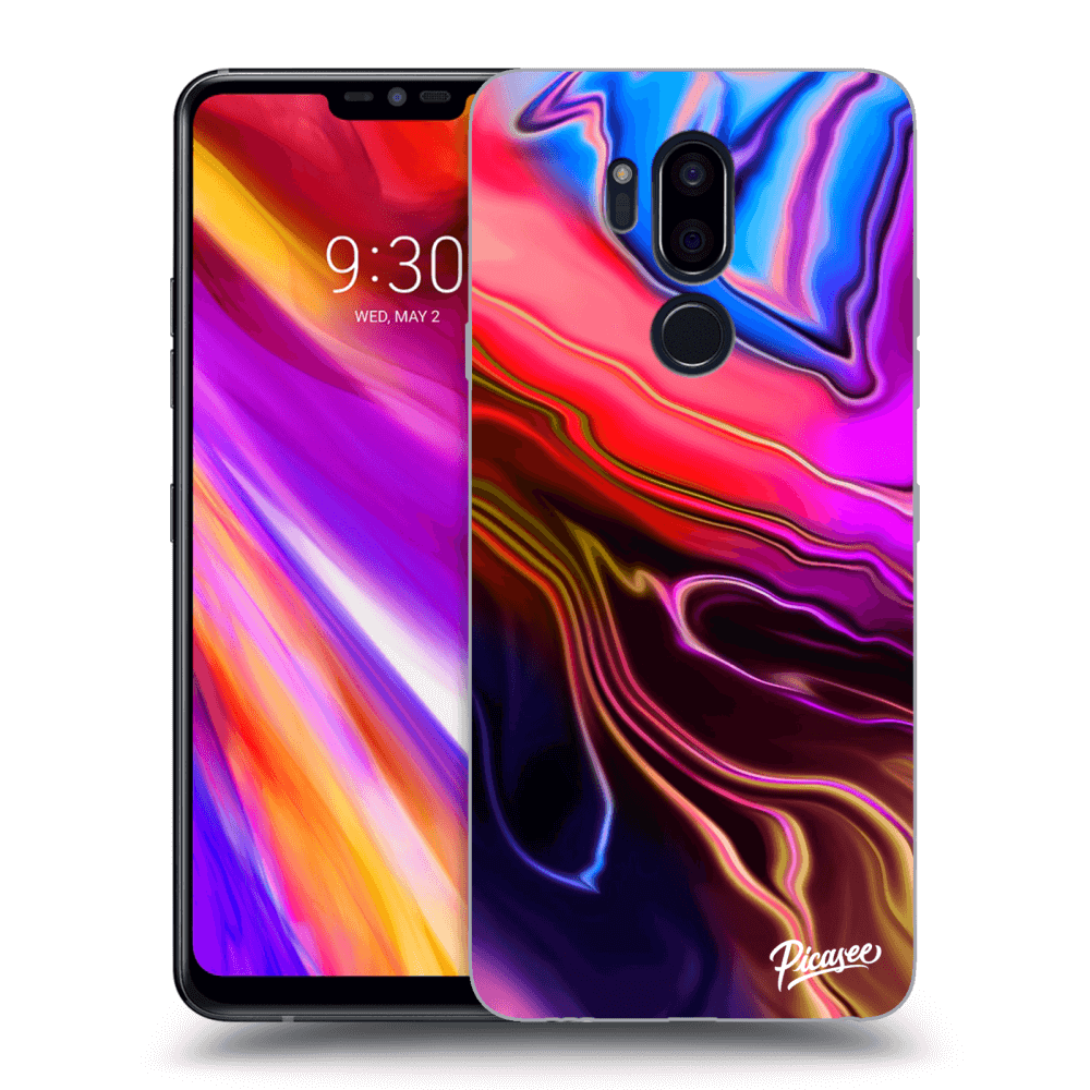 Picasee LG G7 ThinQ Hülle - Transparentes Silikon - Electric