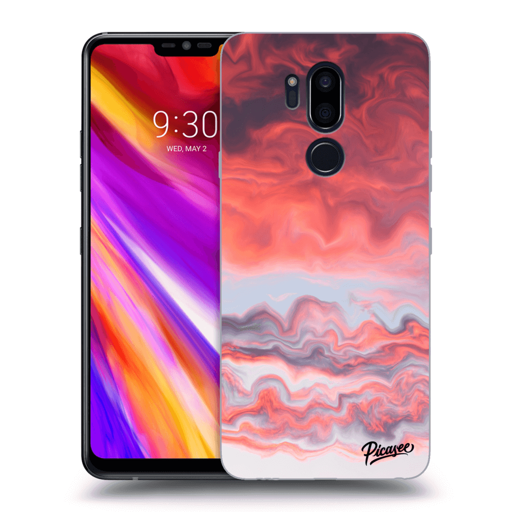 Picasee LG G7 ThinQ Hülle - Transparentes Silikon - Sunset