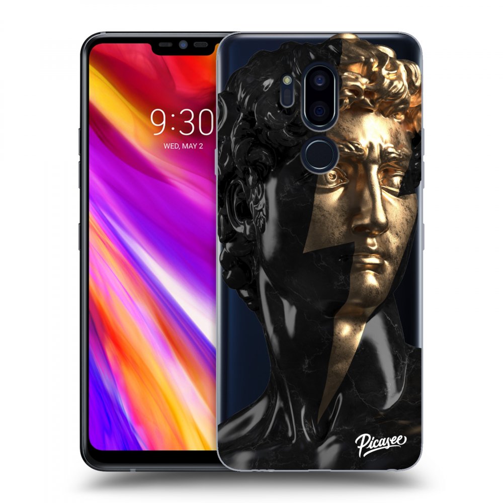 Picasee LG G7 ThinQ Hülle - Transparentes Silikon - Wildfire - Black