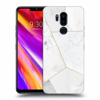 Hülle für LG G7 ThinQ - White tile