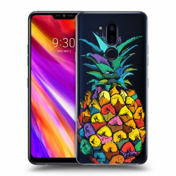 Picasee LG G7 ThinQ Hülle - Transparentes Silikon - Pineapple