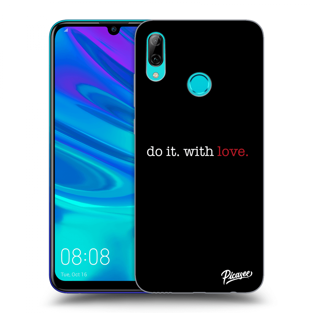 Picasee Huawei P Smart 2019 Hülle - Schwarzes Silikon - Do it. With love.