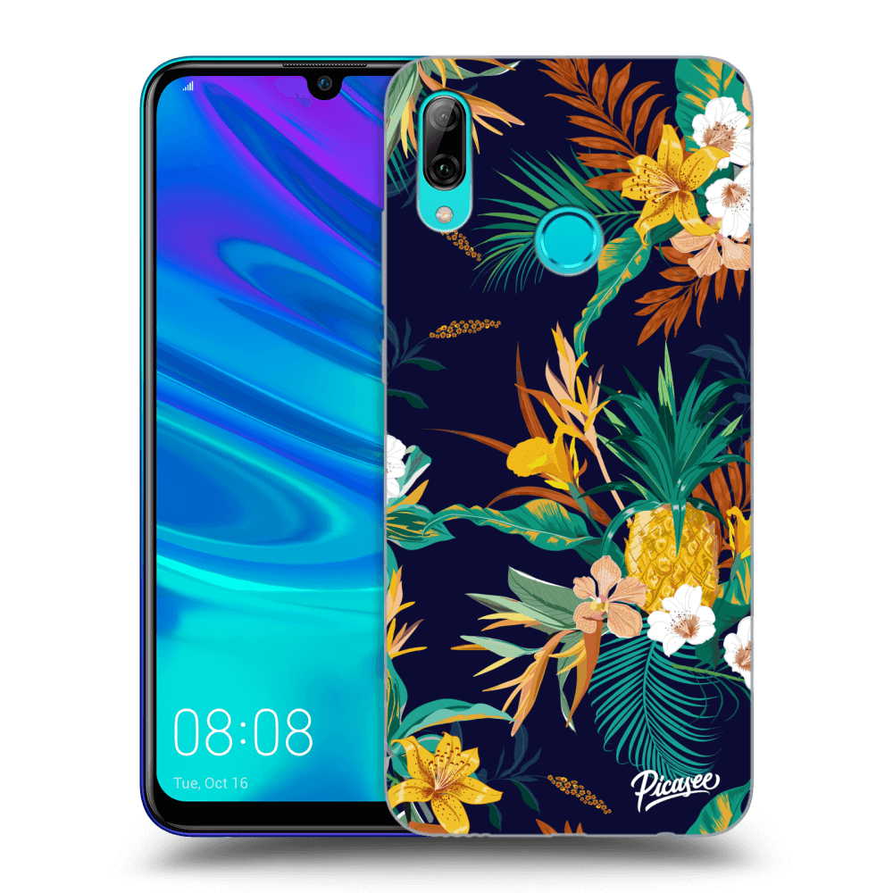 Picasee Huawei P Smart 2019 Hülle - Schwarzes Silikon - Pineapple Color