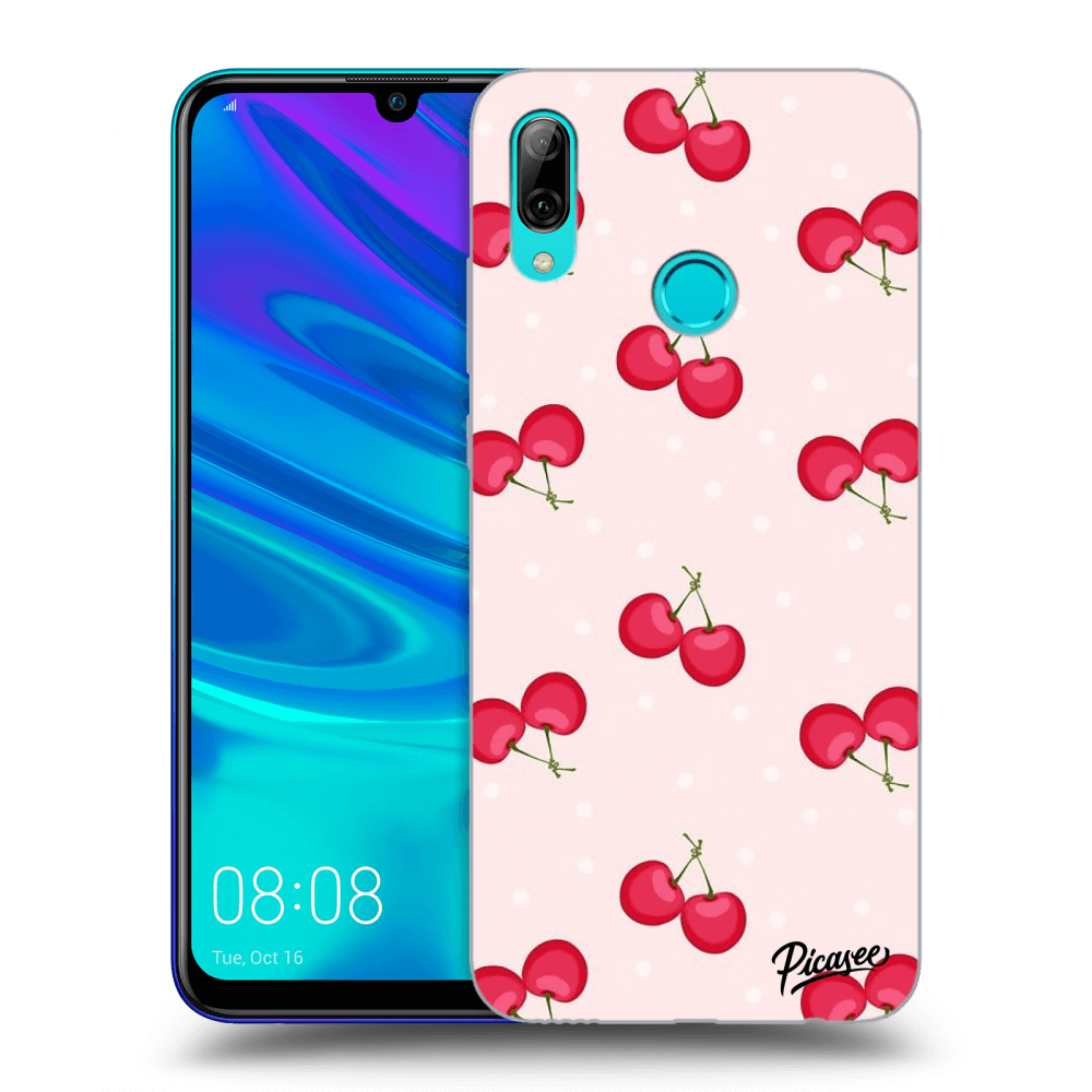 Picasee Huawei P Smart 2019 Hülle - Schwarzes Silikon - Cherries