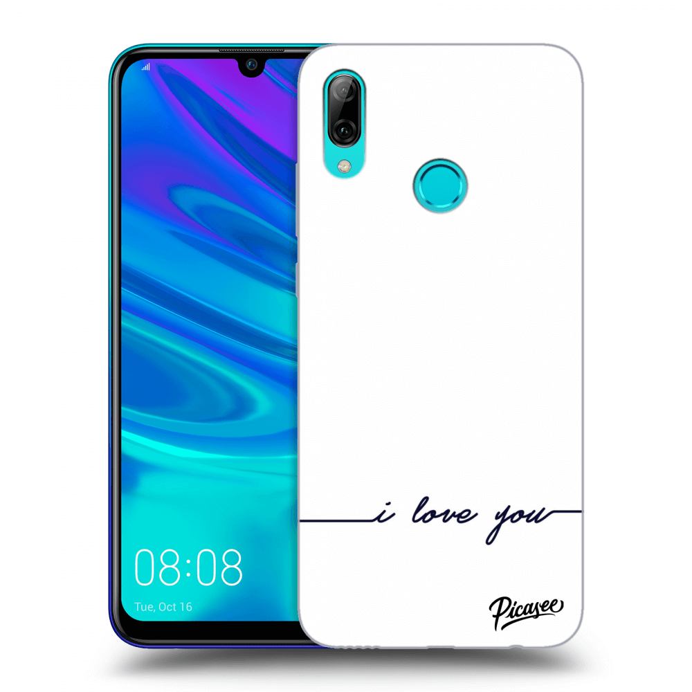Picasee Huawei P Smart 2019 Hülle - Schwarzes Silikon - I love you