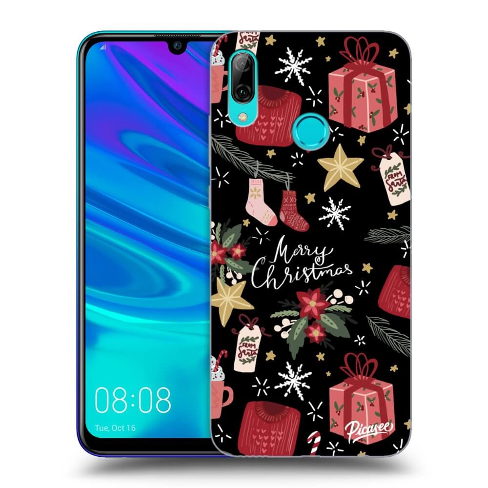 Picasee Huawei P Smart 2019 Hülle - Schwarzes Silikon - Christmas