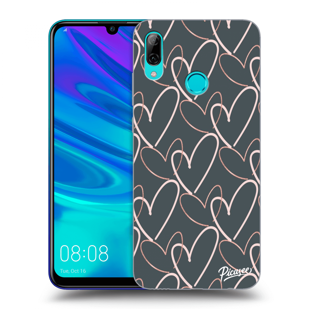 Picasee Huawei P Smart 2019 Hülle - Schwarzes Silikon - Lots of love