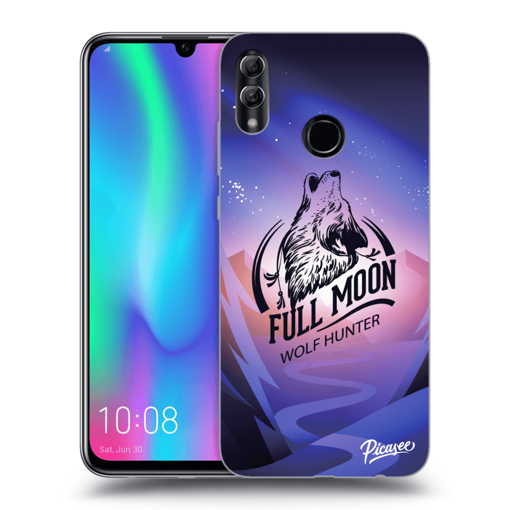 Picasee Honor 10 Lite Hülle - Schwarzes Silikon - Wolf