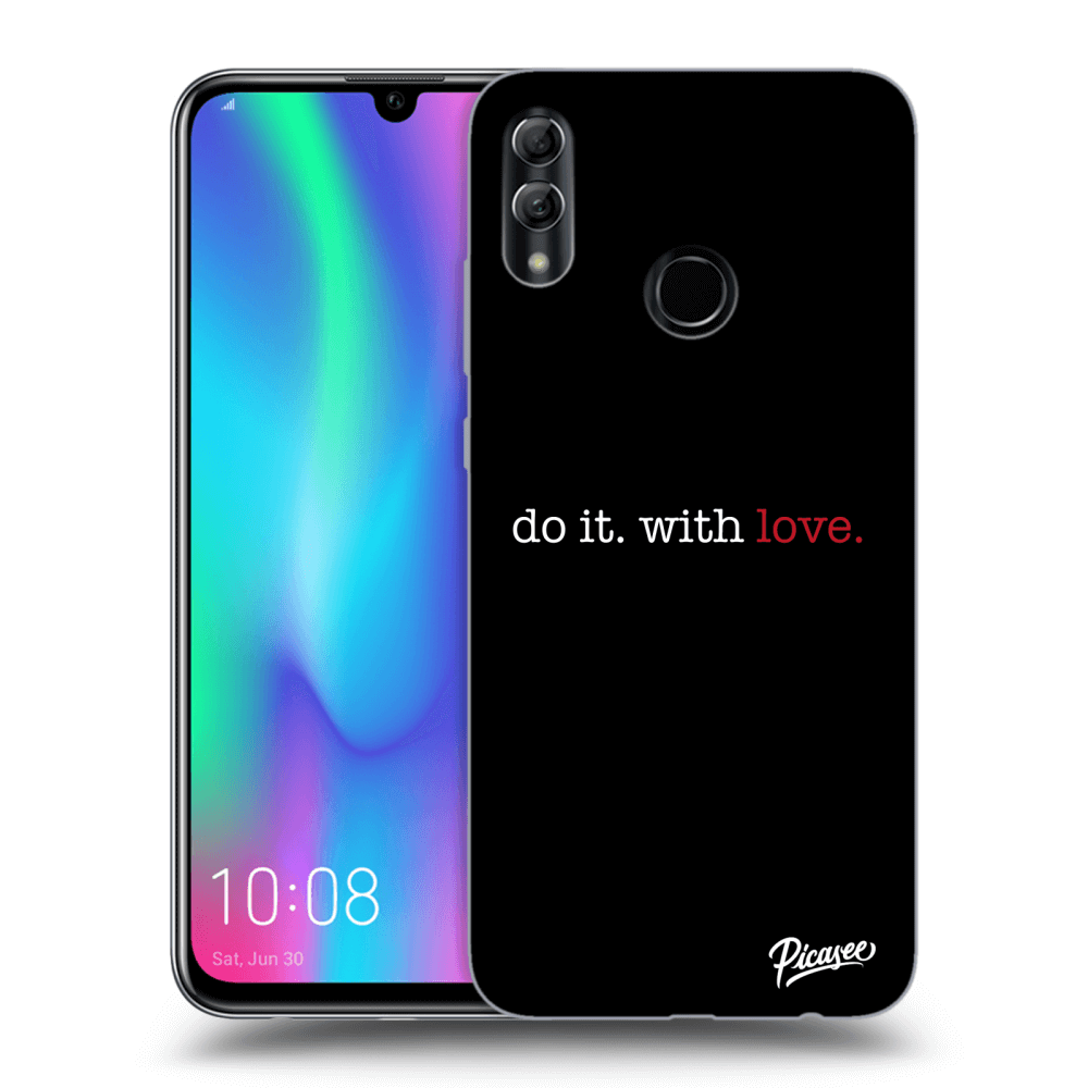 Picasee Honor 10 Lite Hülle - Schwarzes Silikon - Do it. With love.