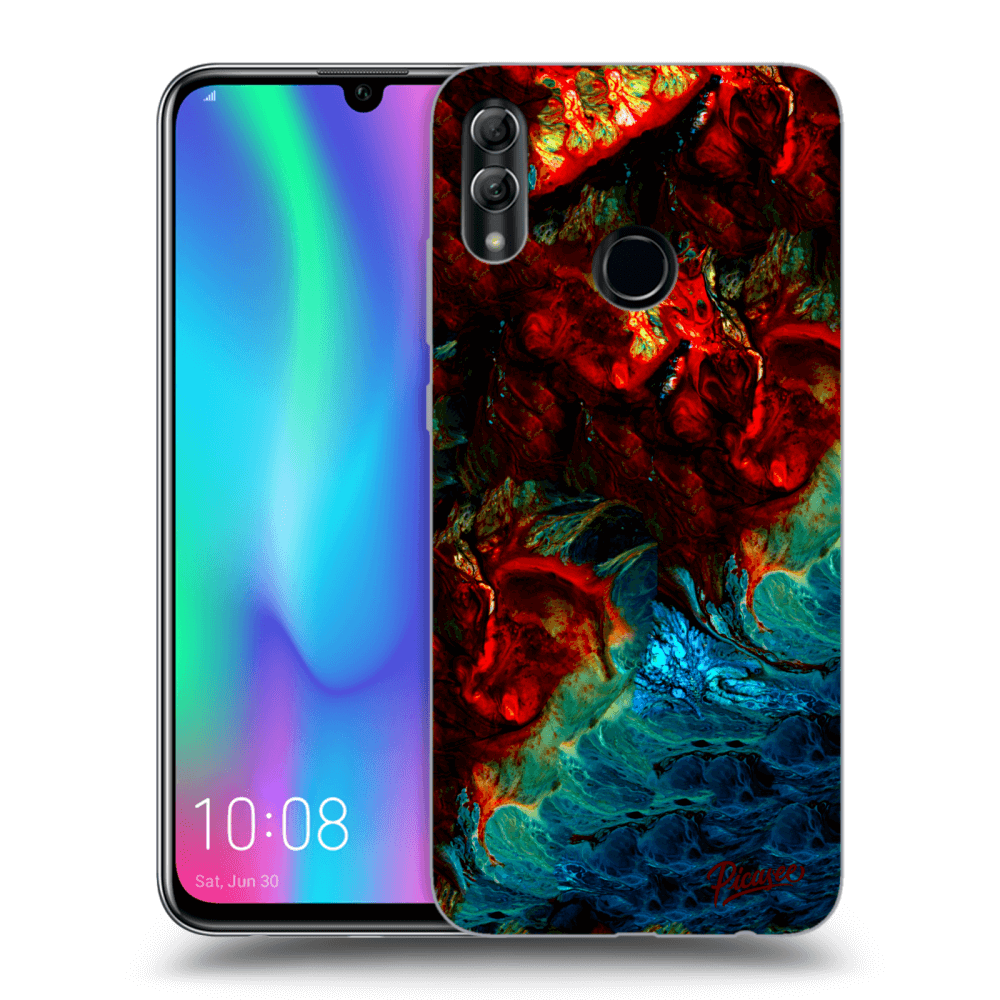 Picasee Honor 10 Lite Hülle - Schwarzes Silikon - Universe