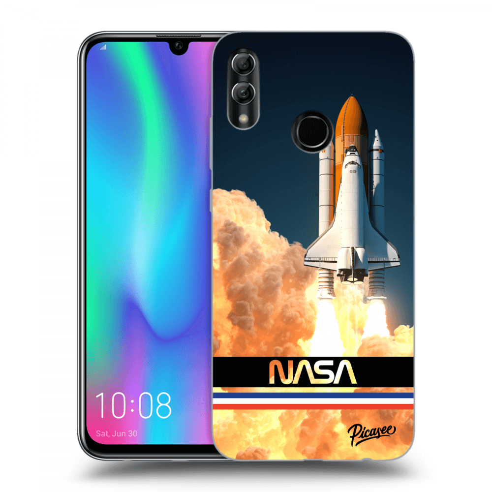 Picasee Honor 10 Lite Hülle - Schwarzes Silikon - Space Shuttle